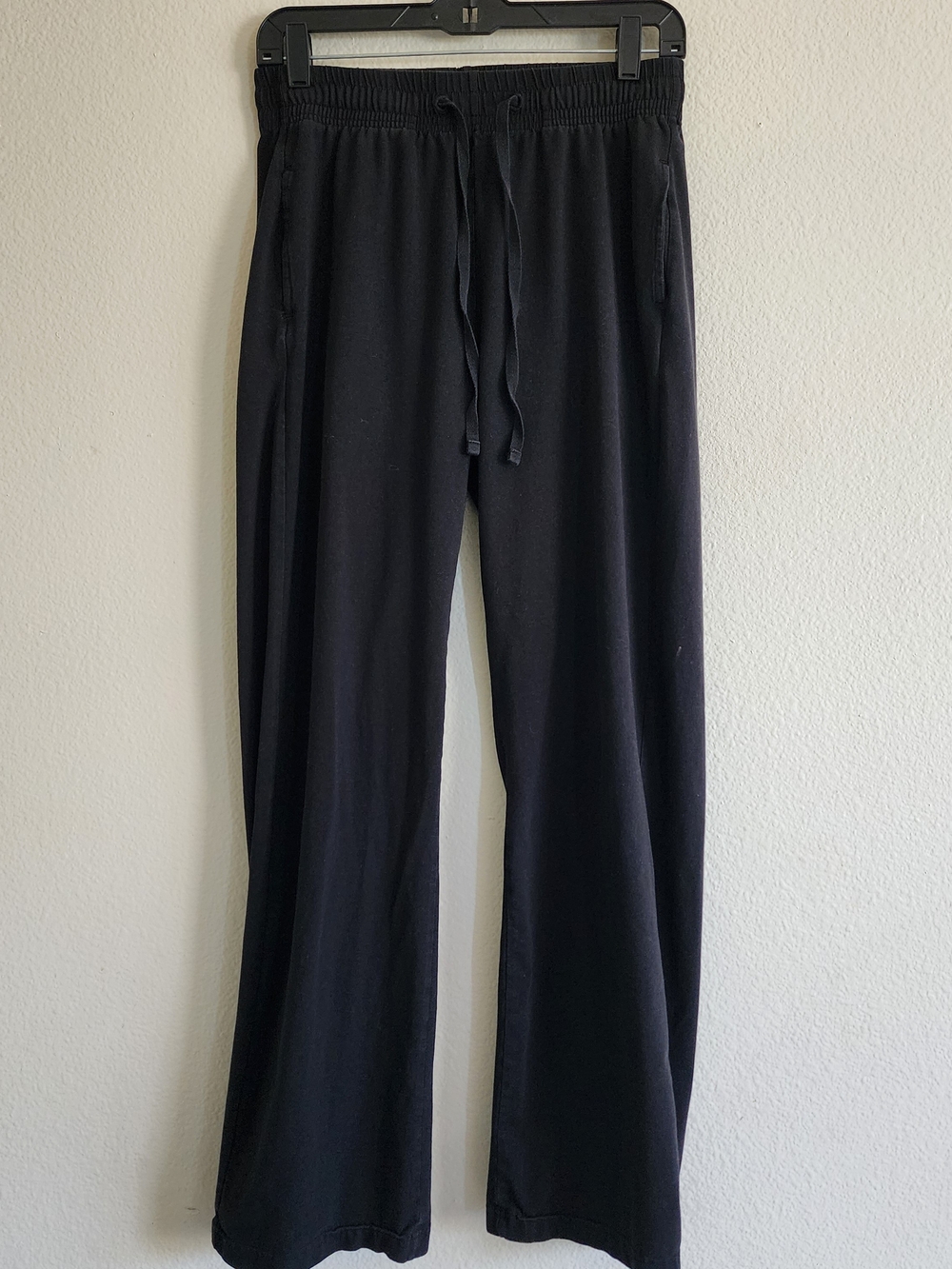 Pact Organic Cotton Wide Leg Lounge Pants Black Small